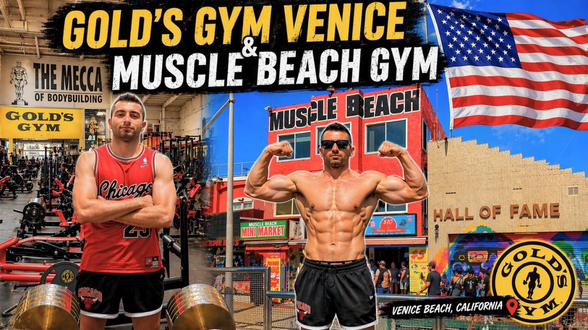 EmrecaGven's tweet image. NEW VIDEO UP NOW ON YOUTUBE!🎥
I Trained at the Most Famous Gym in the World🇺🇸

youtu.be/E2kkiMuWeZA?si…

#losangeles #usa #venicebeach #goldsgym #la #vlog #musclebeach #gym #bodybuilding #youtube