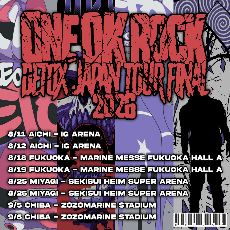 potterpk's tweet photo. #ONEOKROCK DETOX JAPAN TOUR FINAL 2026

- คอนเสิตทั้งหมด 8 รอบ 4 เมือง (Aichi, Fukuoka, Miyagi, Chiba) ในสเกล Arena + 1 Stadium
- พื้นราบโซนอารีน่าเป็นบัตรยืนทั้งหมด
- บัตรราคา 14,000 เยน
- เริ่มล็อตโต้บัตร 1 พค. (รอบเมม PF) 
- ชาวต่างชาติลงตั๋วได้ มีรอบ Overseas วันที่ 28 พค. https://t.co/BC4JkVuDa9
