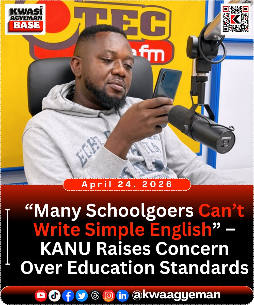 Many students can’t write simple English?

A Ghanaian journalist says social media has exposed something serious.

Oh Yh The NDC Carlos Queiroz Metro TV Alisa Hotel what Otumfour said here
👉 bit.ly/KanusWords about Twi and French makes it even worse...