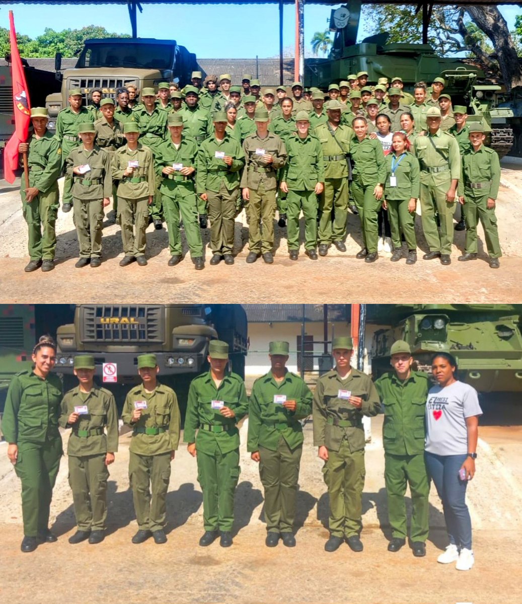 ‼️Hasta una unidad del Ejército Occidental llegó el dirigente de la UJC de las FAR para dialogar con jóvenes que participan en la defensa de la Patria. Un grupo de ellos recibió el carné de militantes de la UJC.
#FARCuba #JuventudCentenaria