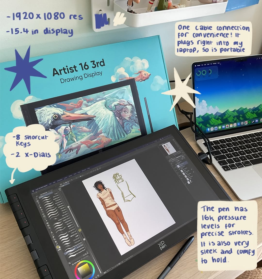 xppenusa's tweet photo. Fresh art alert! 🎨✨ Check out this stunning piece by @lenadoodllles on the #XPPenArtist163rd. 

🛒: https://t.co/OoEtYGwB5O

#xppen  #drawingdisplay #digitalart #fyp https://t.co/mz2g6mNVBt