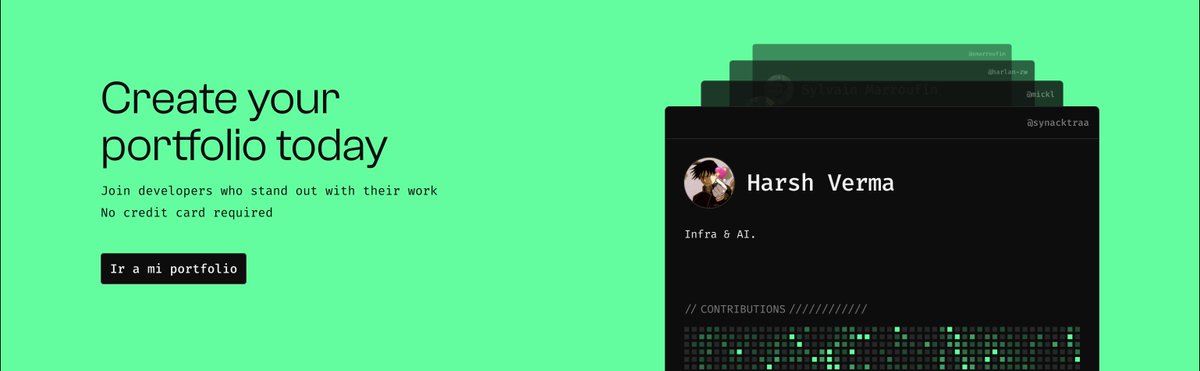 mergeo_dev's tweet photo. #devs Create your portfolio today https://t.co/I3dPliFtVn
