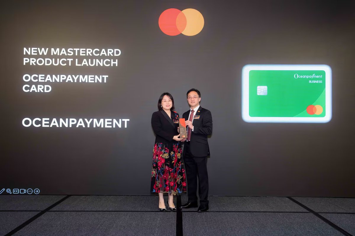 Oceanpayment's tweet image. 🎉 Last night, we had a fantastic time at Mastercard Partners' Annual Awards Dinner 2026 in Hong Kong, where we were honored to receive the NEW MASTERCARD PRODUCT LAUNCH award for Oceanpayment Card.

#Oceanpayment #Mastercard #OceanpaymentCard #GlobalPayments #Fintech