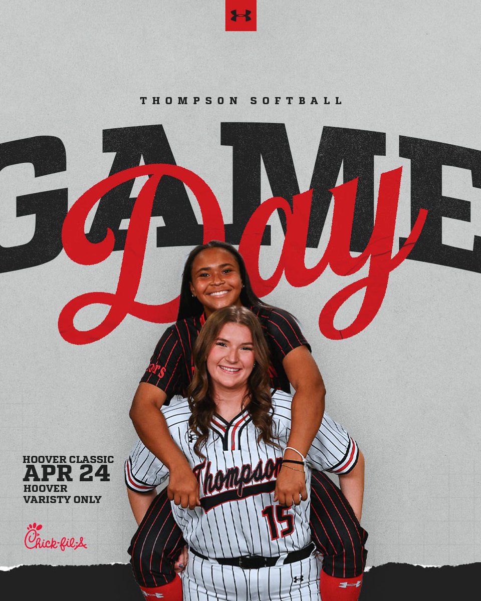 THSoftball_'s tweet image. IT’S GAMEDAY!! 🥎 Catch the Warriors on the road today as they travel to play in the Hoover Classic this weekend!! #4G

🗓️: Friday, April 24th
🥎: vs. St. Clair Co. &amp;amp; Cleveland 
📍:  Hoover Met 
⏰: Varsity - 2:00 &amp;amp; 4:00 
🎟️: GoFan or Gate