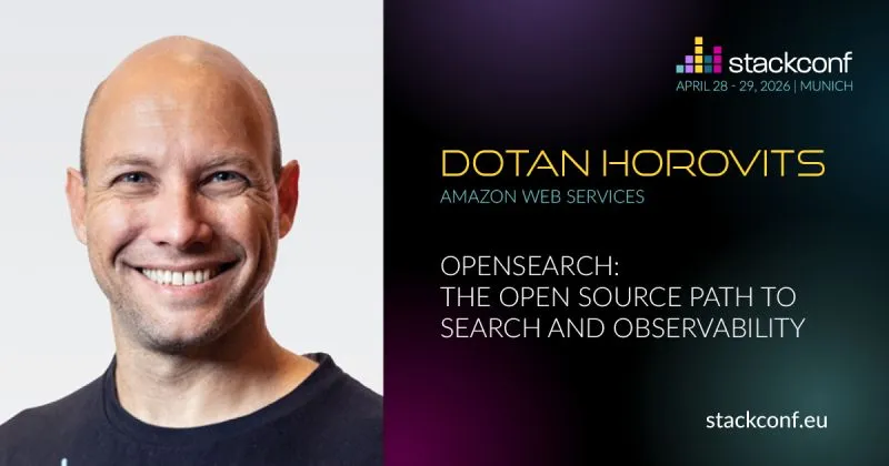 horovits's tweet photo. #stackconf is taking place next week in Munich 🇩🇪
It'll be great to be back in this longstanding conference for #opensource #cloudnative infrastructure solutions, and to share about the @OpenSearchProj
See you 28-29 April
https://t.co/NHAlPGmsBs
#OpenSearchAmbassador #OpenSearch https://t.co/Z5f2baYtKg