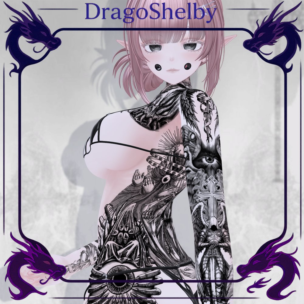 DRAGO_0FICIAL's tweet photo. My new tattoo, Divine Sorrow, is now available—only on https://t.co/CfRzRsY7I0.
私の新しいタトゥー「Divine Sorrow」は現在、https://t.co/CfRzRsY7I0でのみ購入可能です。

https://t.co/9wnpuewcPW

#Lumina3D #VRChat #VRC #DragoShelby #BOOTH #BOOTH_PM #boothviews #BOOTHPM https://t.co/XJGWdwrDVo
