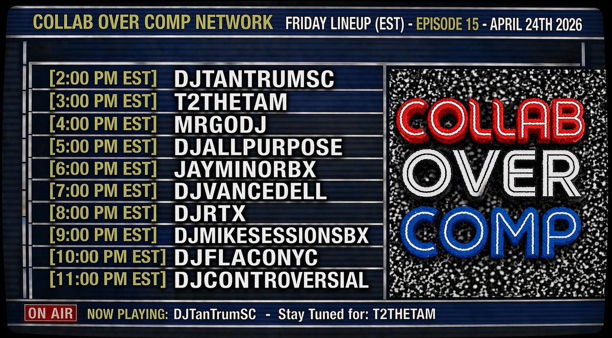 djAllpurpose's tweet image. It’s that time again. 5pm today Let’s go crazy! S/o the fam @dj.rtx 

[ Twitch.tv/djAllPurpose ]

#music #djs #livestream #djallpurpose #raidtrain