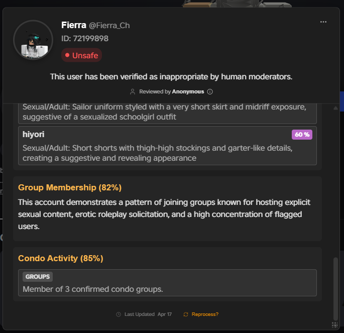 Rotector Updates tweet media