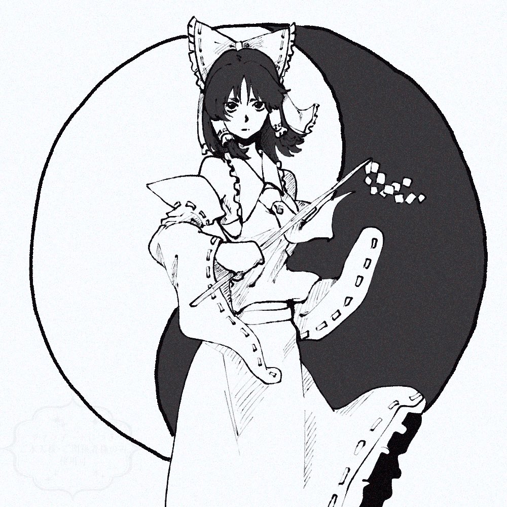 霊夢はイケメンに描きたい
モノクロで描くのも楽しいね