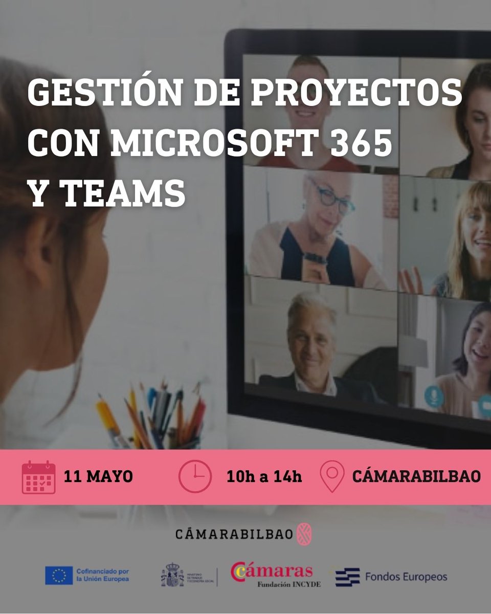 Camarabilbao's tweet image. 🚀 𝐆𝐞𝐬𝐭𝐢𝐨́𝐧 𝐝𝐞 𝐩𝐫𝐨𝐲𝐞𝐜𝐭𝐨𝐬 𝐜𝐨𝐧 #𝐌𝐢𝐜𝐫𝐨𝐬𝐨𝐟𝐭𝟑𝟔𝟓 𝐲 #𝐓𝐞𝐚𝐦𝐬

📅 𝐃𝐞𝐥 𝟏𝟏 𝐚𝐥 𝟐𝟎 𝐝𝐞 𝐦𝐚𝐲𝐨
🕙 𝐋𝐮𝐧𝐞𝐬 𝐲 𝐦𝐢𝐞́𝐫𝐜𝐨𝐥𝐞𝐬 | 𝟏𝟎:𝟎𝟎 - 𝟏𝟒:𝟎𝟎
📍 #𝐂𝐚́𝐦𝐚𝐫𝐚𝐛𝐢𝐥𝐛𝐚𝐨

✅ 100% subvencionado

camarabilbao.com/formacion/agen…