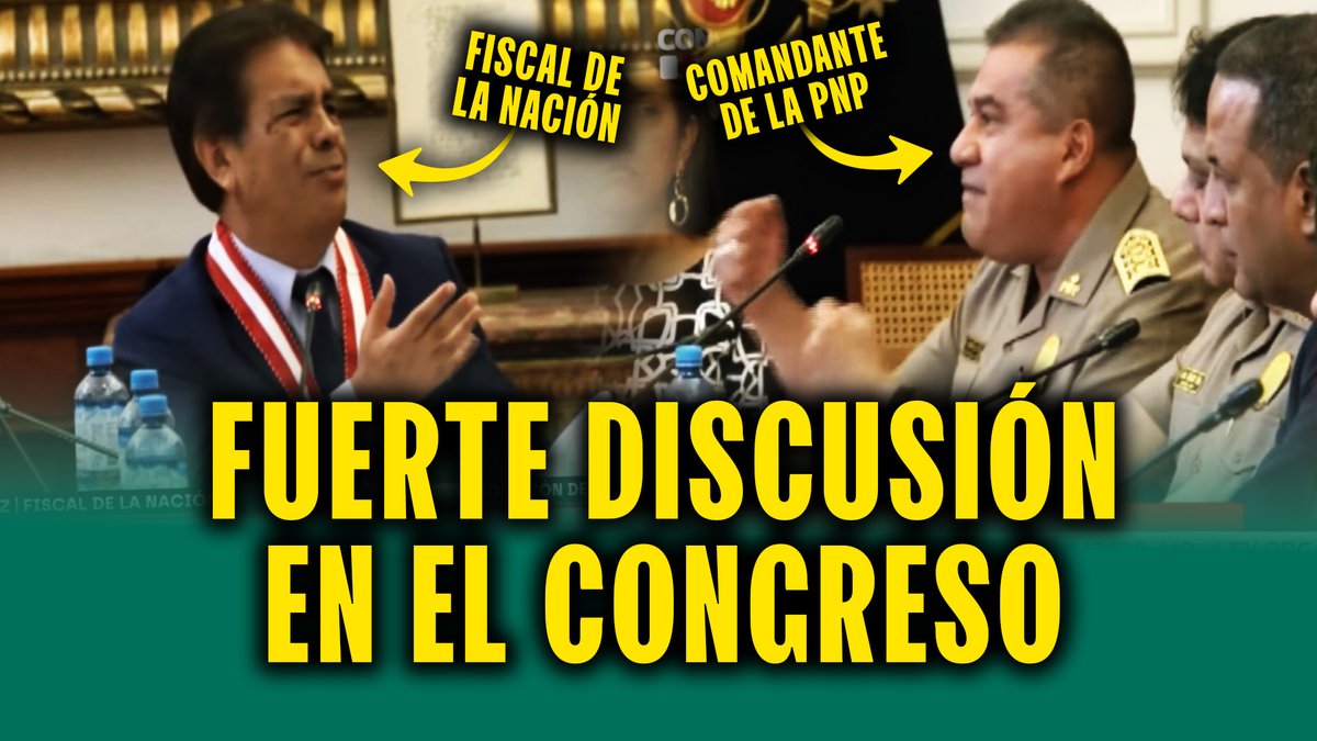Latina_Noticias's tweet image. 🟡 Fiscal de la Nación y Comandante General de la Policía discuten en Congreso: "¡Déjeme hablar!"

#VIDEO ➡️ youtu.be/aEc8Kwn1SYQ

💻📲 Suscríbete a nuestro canal de YouTube. #LatinaNoticias