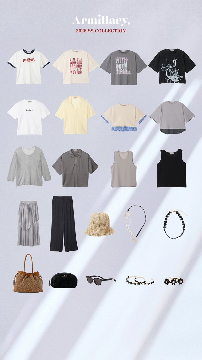 Armillary_'s tweet photo. 「Armillary.」Produced by Shuta Sueyoshi

2026 SPRING/SUMMER COLLECTION
- Bloom &amp; Noise -

受注販売スタート！

受注期間：4/24(金) 20:00〜4/30(木)23:59

official website▼
https://t.co/5USiGzOyJo

#armillary #amly #アーミラリ" https://t.co/9cn6LLrq4X