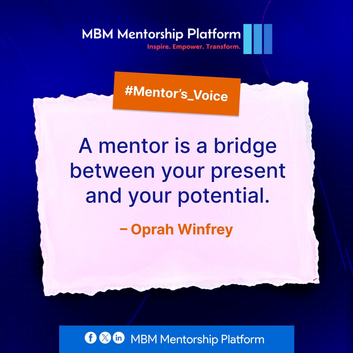 MBM Mentorship Platform tweet media
