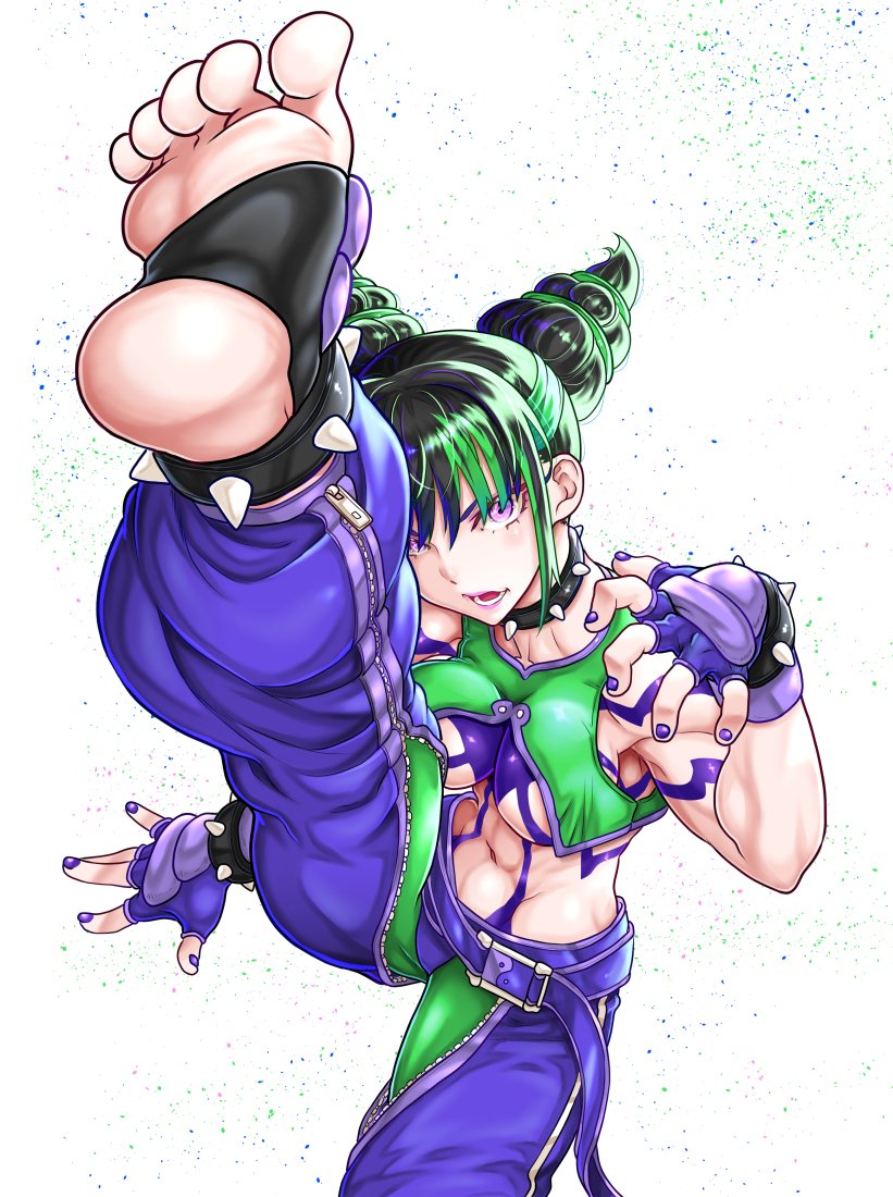 outfit1、カラー４のジュリさん！

#ストリートファイター６
#ハン・ジュリ
#格ゲーキャラ描こうぜ