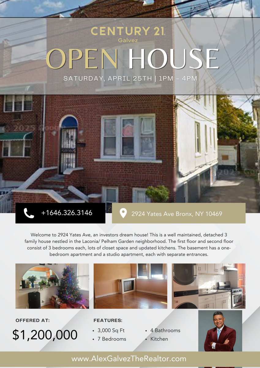 Luxury 7-Bedroom Multi-Family Home for Sale in Bronx, NY 
💰 Offered at: $1,200,000
📞 Call Now: +1 646-326-3146

.
.
#BronxRealEstate #NYCHomesForSale #OpenHouseNYC #InvestmentProperty