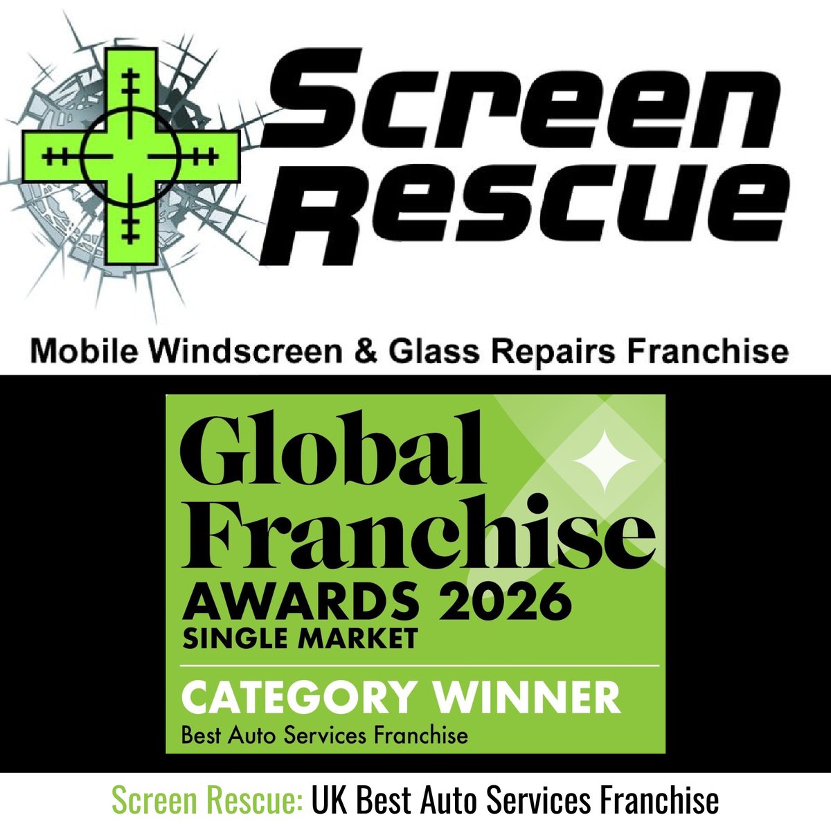 So why were Screen Rescue chosen as Winners of UK Best Auto Services Franchise?

We believe what may have helped were:

💚 the combination of Screen Rescue’s successful franchise business model
💚 its world-leading next generation advanced technical windscreen &amp; glass repairs
