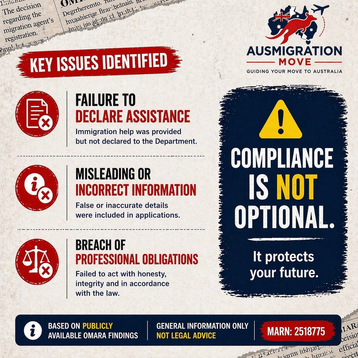 ausmigrationmve's tweet image. A migration agent lost their licence. Here’s why it matters.

#ausmigration #visaaustralia #migrationagent