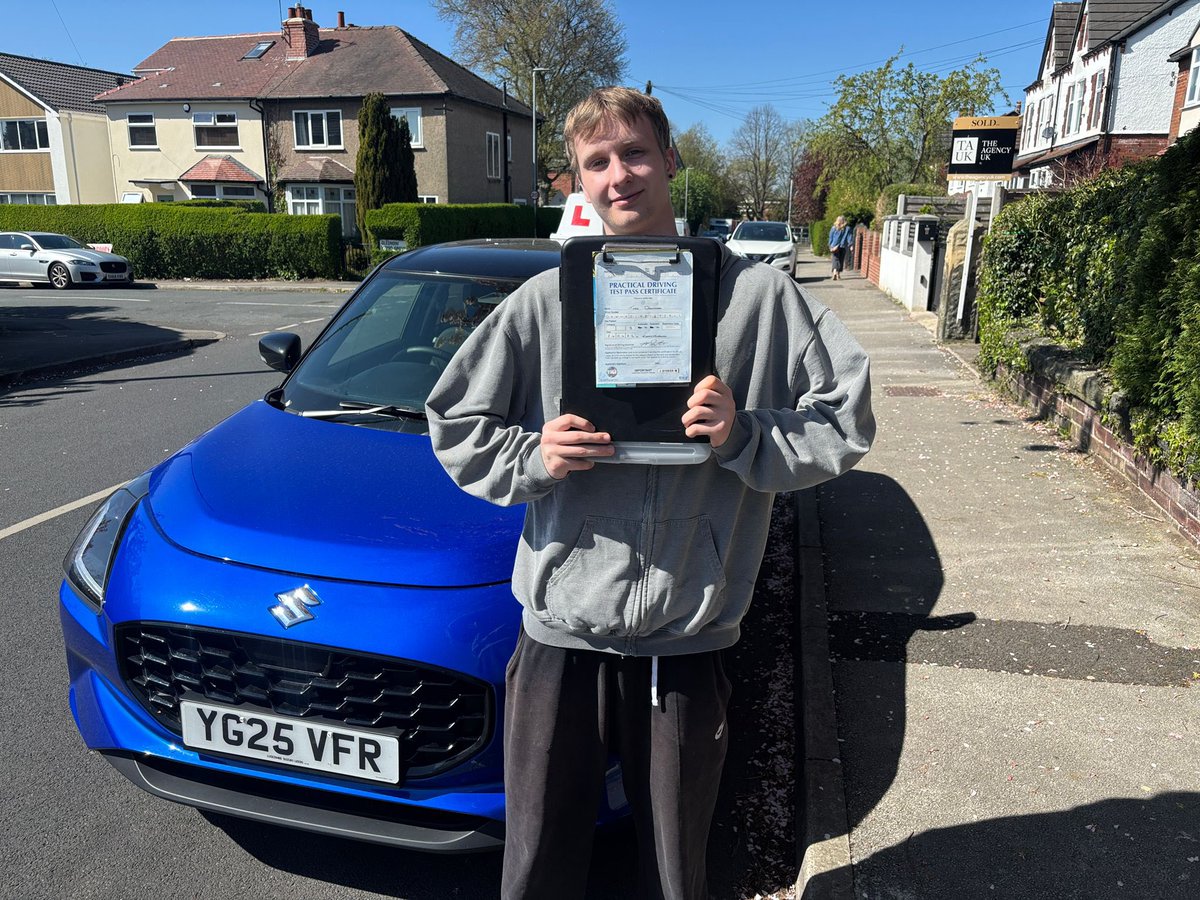 CarLAdamsDS's tweet photo. Congratulations Theo, he passed the practical test today in  Knaresborough at 10:14am with just one driver fault. Well done 🚙 💨 https://t.co/UG2ZCfgPLs