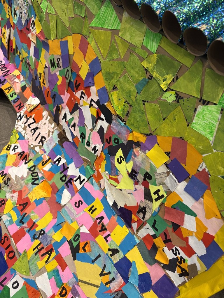 PEARLS_YPS's tweet photo. Our students’ beautiful group mosaic project is on display and ready to view in the YPS Library at the Autism Art Show! 🎨✨ https://t.co/aSf1h7kmKk