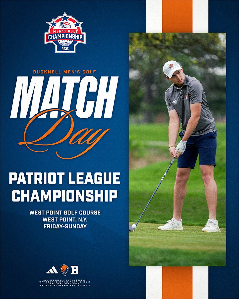 Bucknell_MGolf's tweet image. It's go time at the Patriot League Championship! #rayBucknell 

Live scoring: bit.ly/4cJsiJG