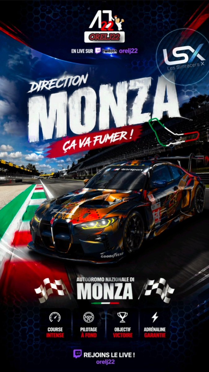 Orelj22's tweet image. Meet me tonight on Monza Alsx #Twic