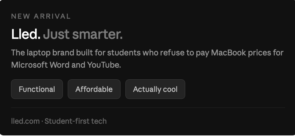 LledCoTech's tweet image. ok so hear us out📢
you're a student. you need a laptop.your budget is "whatever's left after rent and instant noodles" 

We said:Low budget,high performance.
You said:hold my coffee☕️

Meet Lled:functional,affordable,way cooler.
#Lled #studentlife #TechforStudents #BacktoSchool