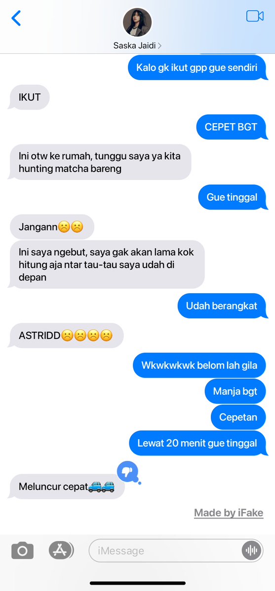 Obrolan Saska Astrid hari ini