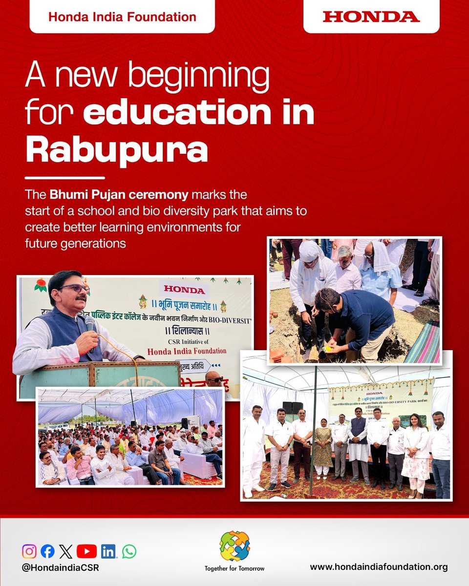Laying the foundation for better learning opportunities.

The Bhumi Pujan ceremony for a new school building at Rabupura Public School, Greater Noida marks an important step towards improving access to quality education.

The ceremony was attended by Shri Dhirendra Singh, MLA,