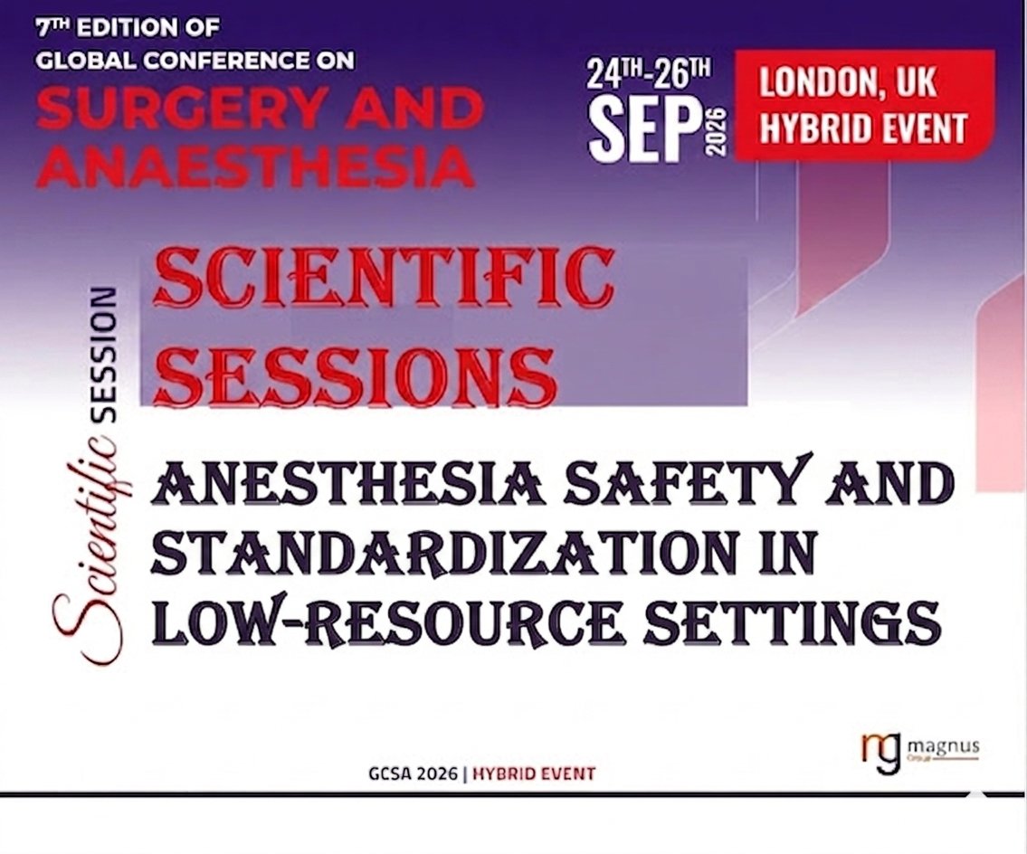 Surgery and Anesthesia Conference tweet media