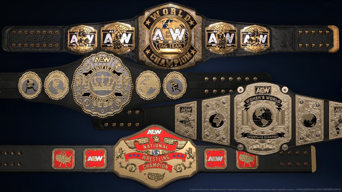 dotGrix's tweet image. AEW Championship Pack #1 for #WWE2K26 now available. 🔻

👉 @dot_Discovery

[ #AEW #WWE2K26 ]