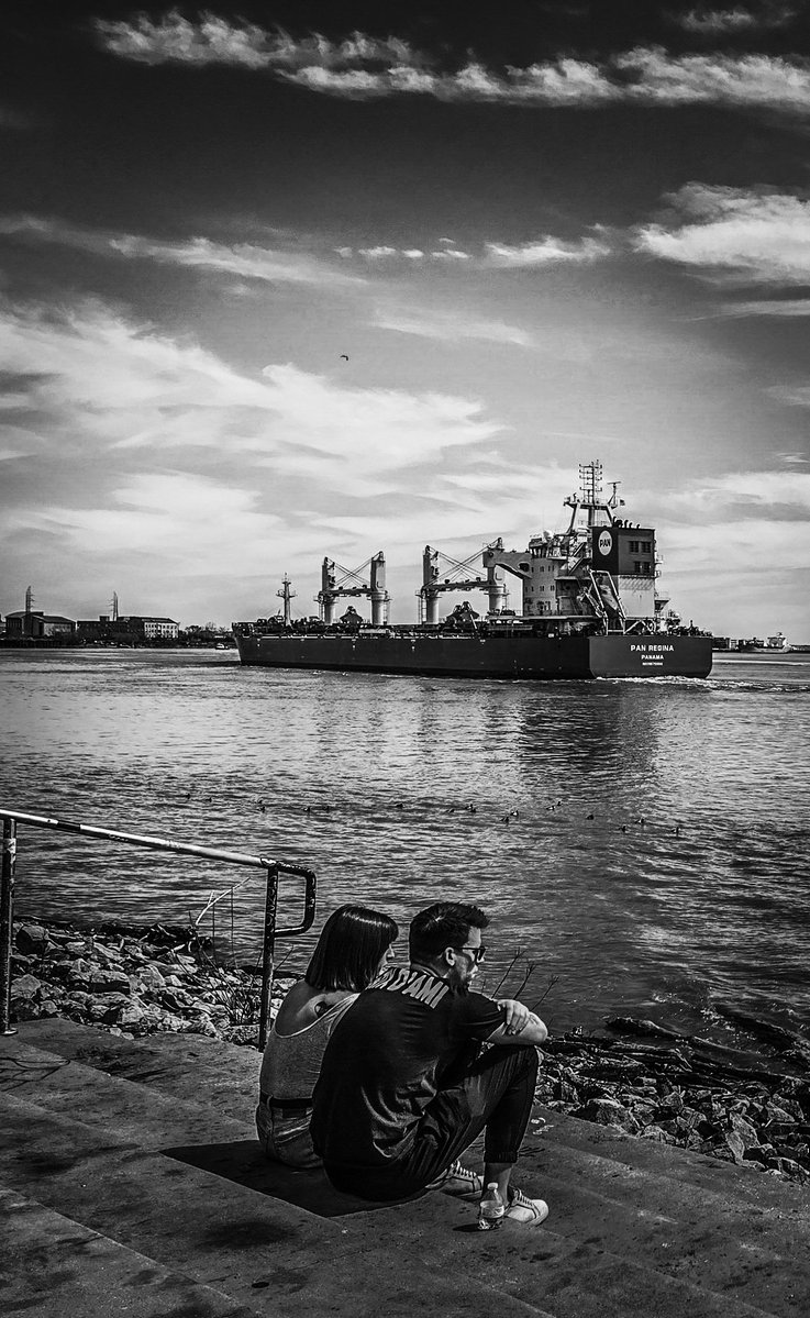 AndygibbAndy's tweet image. Sitting On The Dock of the Bay #streetphotography #blackandwhitephotography #NewOrleans