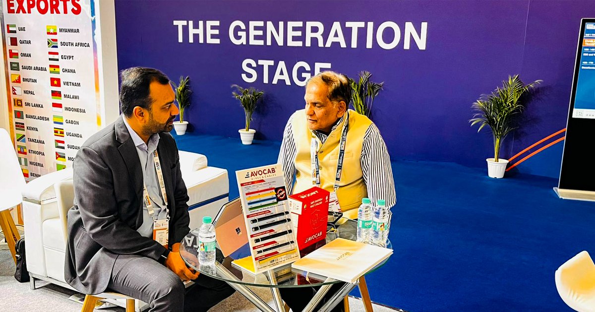 AVOCABCABLES's tweet photo. Powering Progress at Bharat Electricity Summit 2026.
Thank you to everyone who visited the AVOCAB pavilion. Together, we are illuminating the path toward a more connected and powered India.
#AVOCAB #BharatElectricitySummit2026 #PowerSector #BharatElectricitySummit
#EnergySector https://t.co/XvymdyKZQG