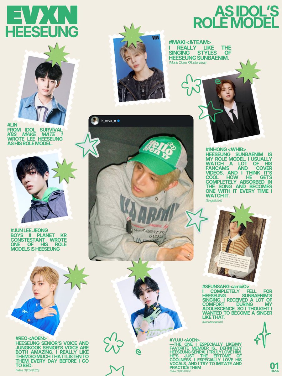 #EVAN // #HEESEUNG
As Idol’s Role Model