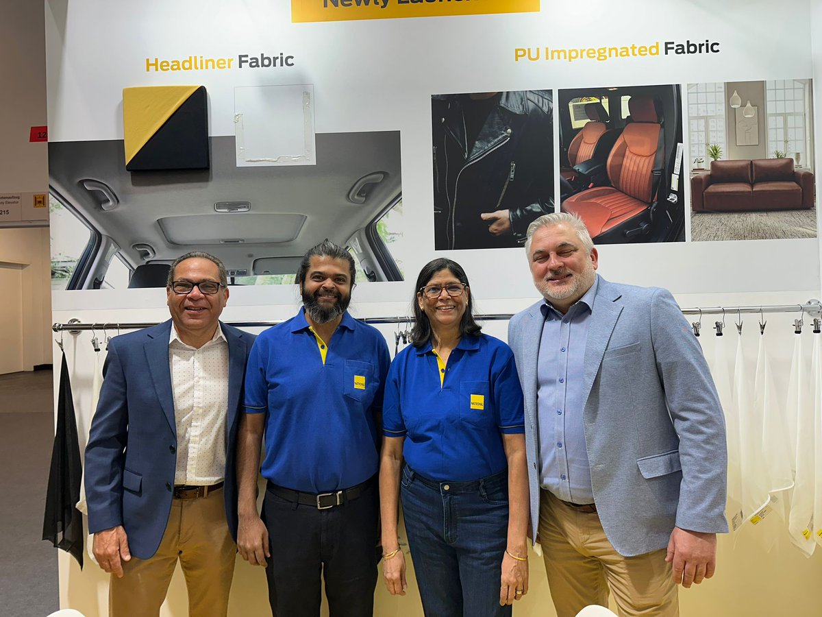 NatroyalGroup's tweet photo. #Day4 | Live from #Techtextil 2026

#NatroyalGroup is live at the world’s leading platform for #technicaltextiles and #nonwovens

Our high-performance solutions, including our innovative #HeadlinerFabric, are attracting significant interest for their seamless blend of aesthetics https://t.co/DJ6Tag4rtD