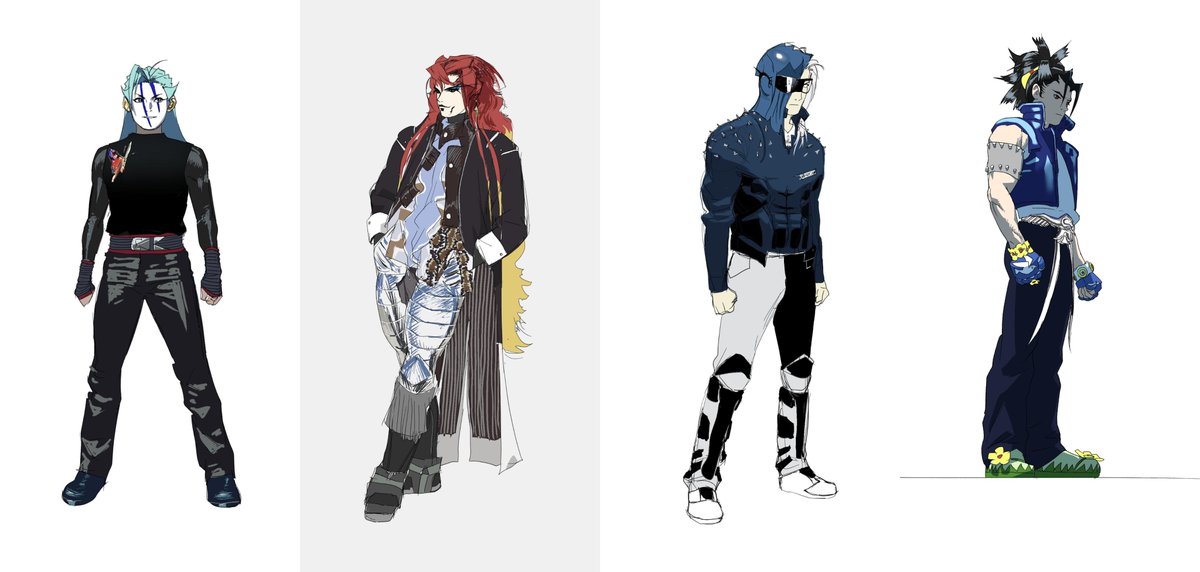 i684077's tweet image. スキマ時間でいくつかのキャラクターをデザインしました。
#キャラデザ #CharacterDesign