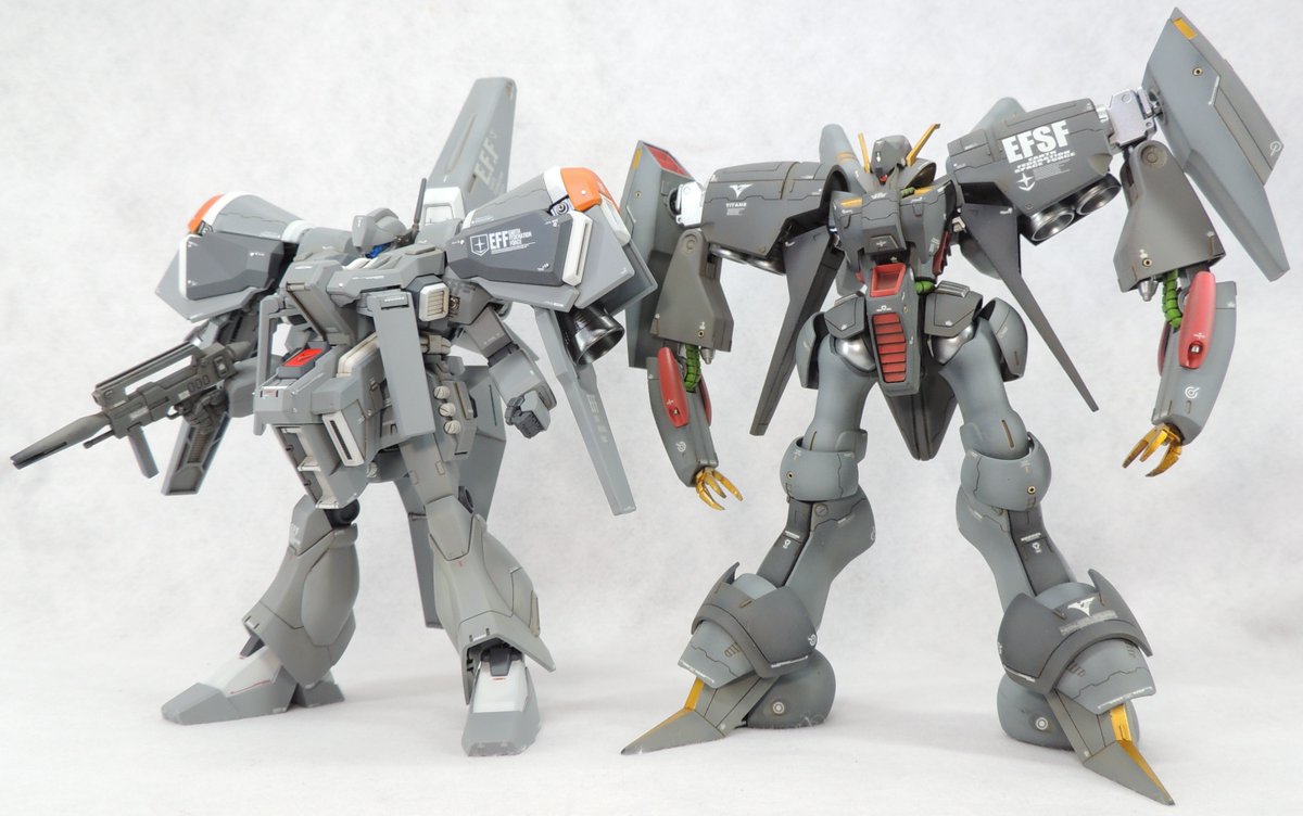 HG1/144ジェガン［イカロス・ユニット装備型］完成。
アリュゼウスの支援機として、ジェガンに重力下での単独飛行能力を付与するためのイカロス・ユニットを装備した機体という独自設定に基づき製作。
(続きます↓1/3)
#ジェガン #イカロスユニット #バイアラン #キルケーの魔女 #閃光のハサウェイ