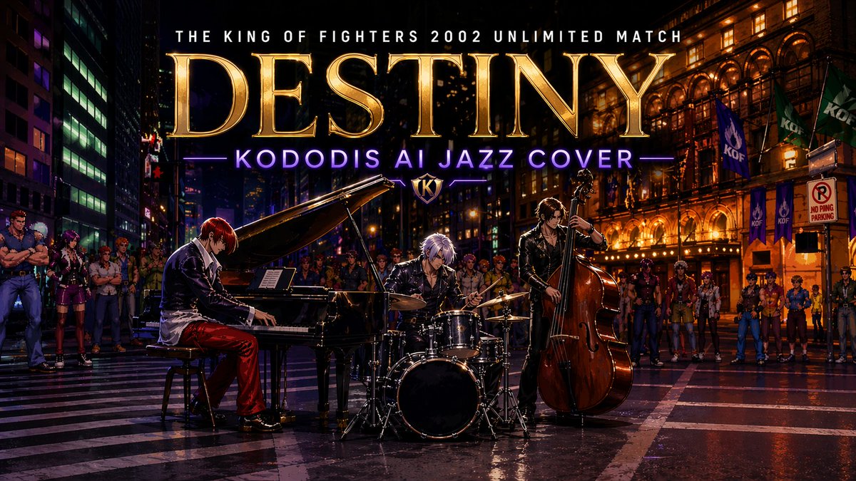 kododisai's tweet image. 🔈 DESTINY - KOF2002UM (AI JAZZ COVER)

Atendendo ao pedido do amigo PaiPato. Se você pediu alguma música, reforça aqui que vou deixar tudo anotado. Prioridade para músicas que não tenham AST.

👇 Ouça aqui:
youtube.com/watch?v=BdhRyp…

#kof2002um #SNK #NeoGeo #RetroGaming #kof2002