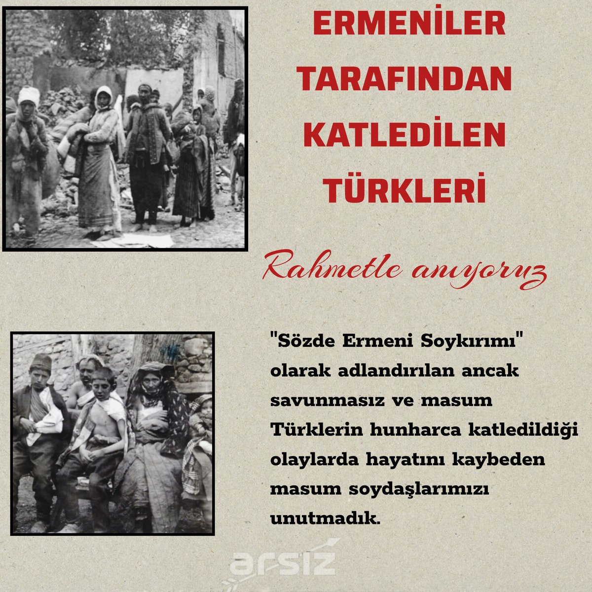 arsizdergi's tweet photo. Ermeniler Tarafından Katledilen Türkleri Rahmetle Anıyoruz. https://t.co/zn3glvILPR