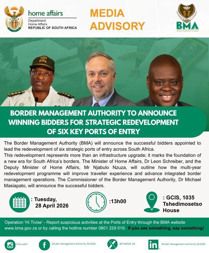 The Border Management Authority SA tweet media