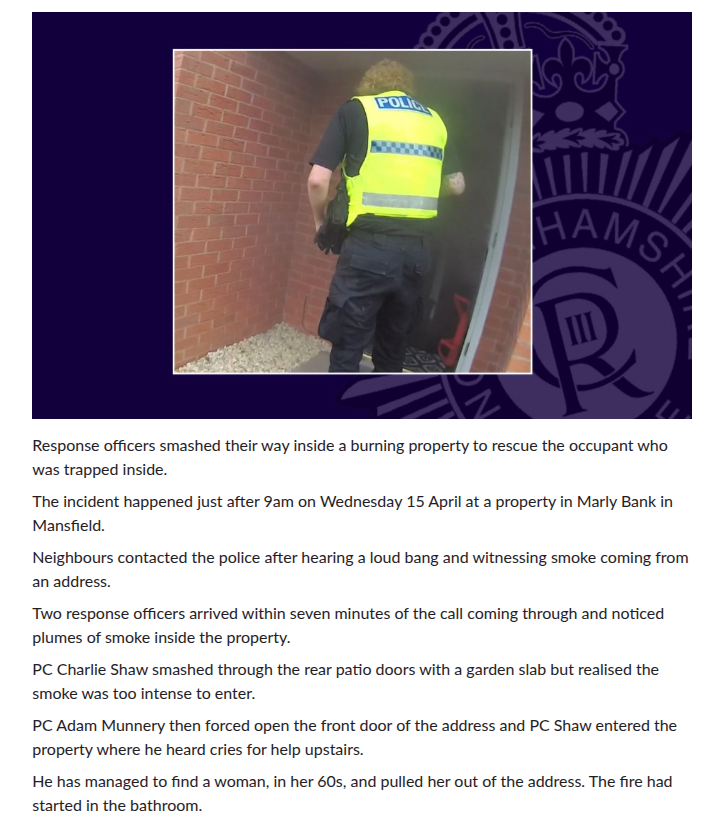 crochetjenny's tweet image. "PC Munnery also travelled with the woman to Kings Mill Hospital to make sure she was okay as the incident was extremely traumatic."🥰💙
#ThinBlueLine    
nottinghamshire.police.uk/news/nottingha…