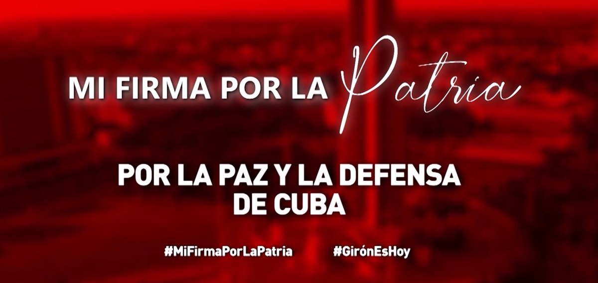 TejasAlvarez's tweet photo. #MiFirmaPorLaPatria  tiene un aire solemne y abierto, invita a completar un juramento personal, un compromiso eterno de responsabilidad, unidad ,  respeto y fidelidad , es un latido de orgullo por Cuba. https://t.co/k7xcKOqN9h