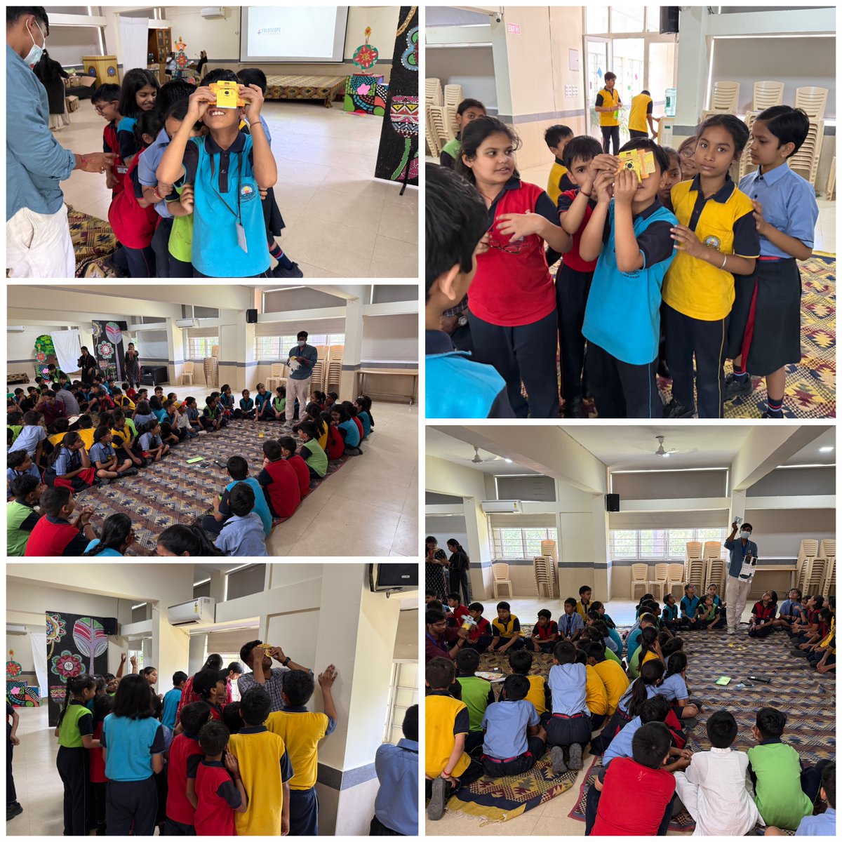 ICGEBNewDelhi's tweet photo. Reaching out to young minds !
The @ICGEBNewDelhi  team today conducted an exciting hands-on #Foldscope activity for enthusiastic Class 4 and 5 students at #RamjasInternationalSchool, New Delhi. Young learners explored the fascinating microscopic world up close with great excitement and curiosity. Moments like these, inspire the next generation of young scientists!
#Foldscope #STEMEducation #ScienceOutreach #YoungScientists #ICGEBNewDelhi #RamjasInternational