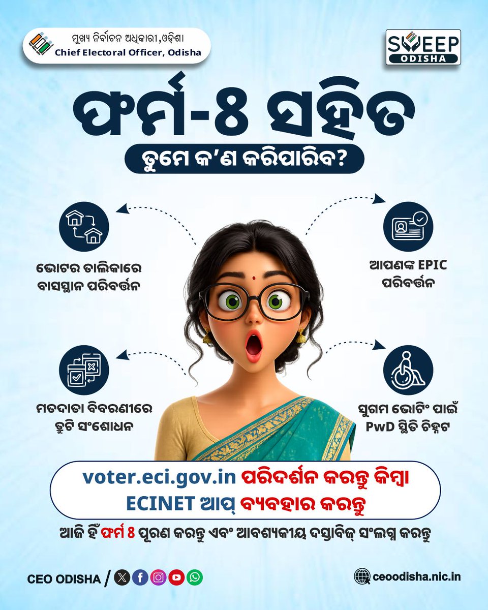 Chief Electoral Officer, Odisha tweet media
