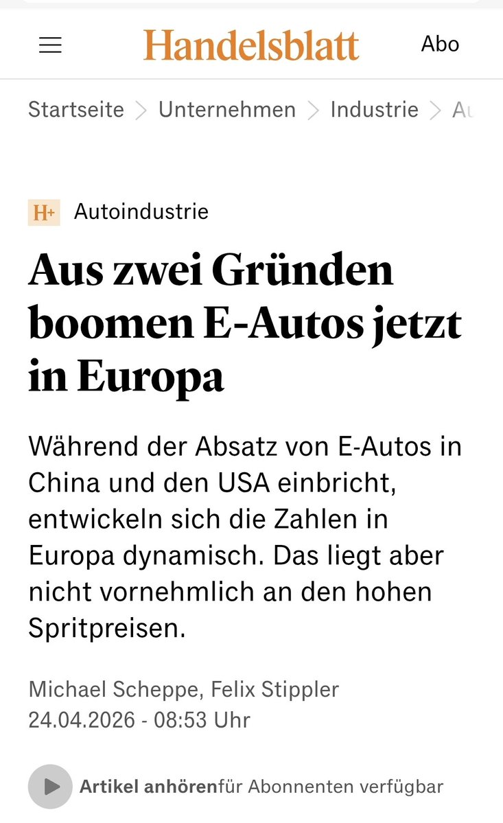 GesGefluester's tweet image. Hey,  @BusinessInsider, @handelsblatt:
Der Grund lautet: Vernunft.
#BEV