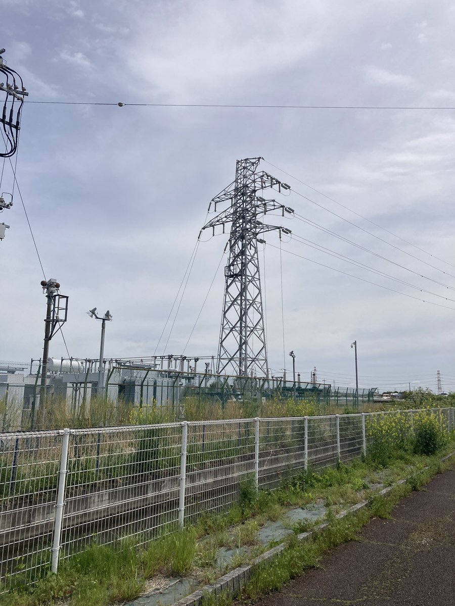 104hero2010's tweet photo. 【鉄塔を下から見上げてみた】

白岡変電所の鉄塔はおチビさん。始まりの、もしくは終わりの鉄塔として、どんと構えてます。変電所の鉄塔は好きですね！形がいいし、線が下方に伸びているので！

#鉄塔 #鉄塔を下から見上げてみた
#nwdel
#Steeltower #Lookingupfrombelow https://t.co/NwEuNf51nY