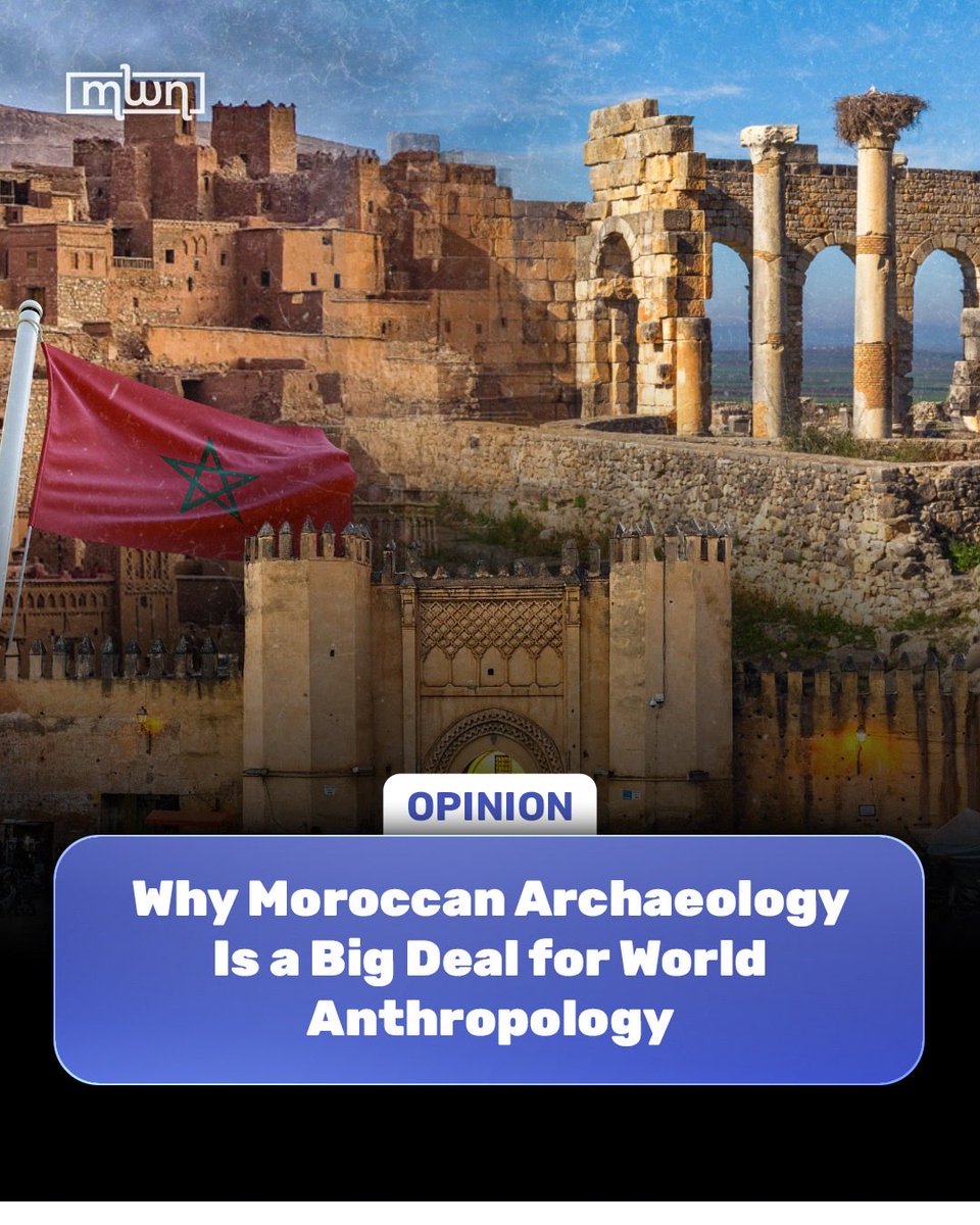 MoroccoWNews's tweet image. #Morocco’s #Archaeology discoveries are reshaping how we understand #HumanOrigins—moving beyond a single “OutOfAfrica” narrative toward a #PanAfrican model where regions like the #Maghreb played a central role.

From #JebelIrhoud’s early #HomoSapiens fossils to #BizmouneCave’s