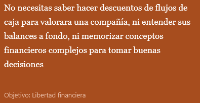 Inversoracon30's tweet photo. Lo que sí necesitas es un mínimo marco mental que te permita distinguir entre un producto que encaja contigo y otro que, simplemente, NO es para ti (al menos en este momento, nunca digas nunca).
