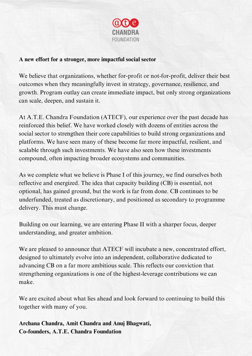 A.T.E. Chandra Foundation tweet media