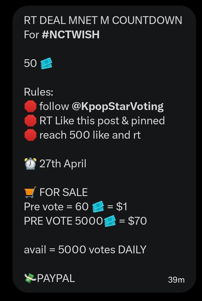 NCT WISH POLLING tweet media