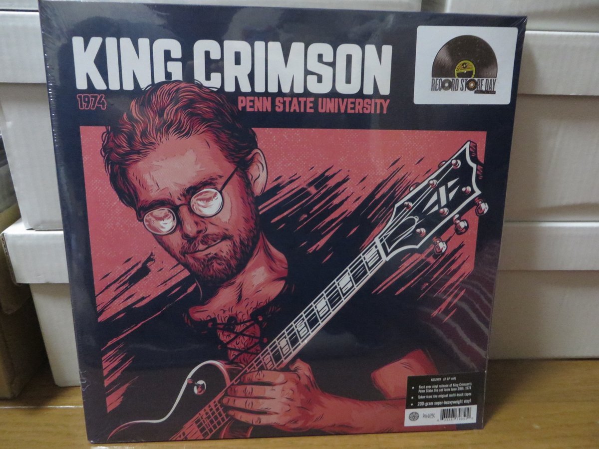 入荷。KING CRIMSON - 1974 PENN STATE UNIVERSITY (2LP, Record Store